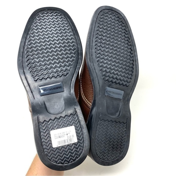 Johnston & Murphy Shuler SGore Dark Brown Leather Slip On - Picture 4 of 8